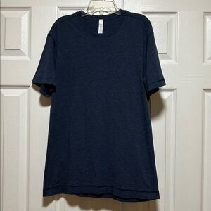 Lululemon Mens Navy Blue Short Sleeve T Shirt - Size Medium